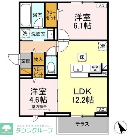 フェリスタの物件間取画像